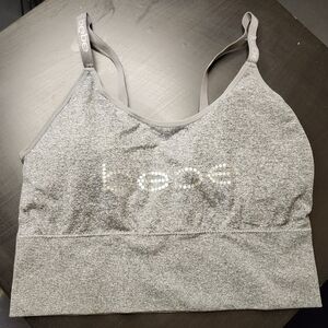 Bebe NWOT Gray Sports Bra Size 3X